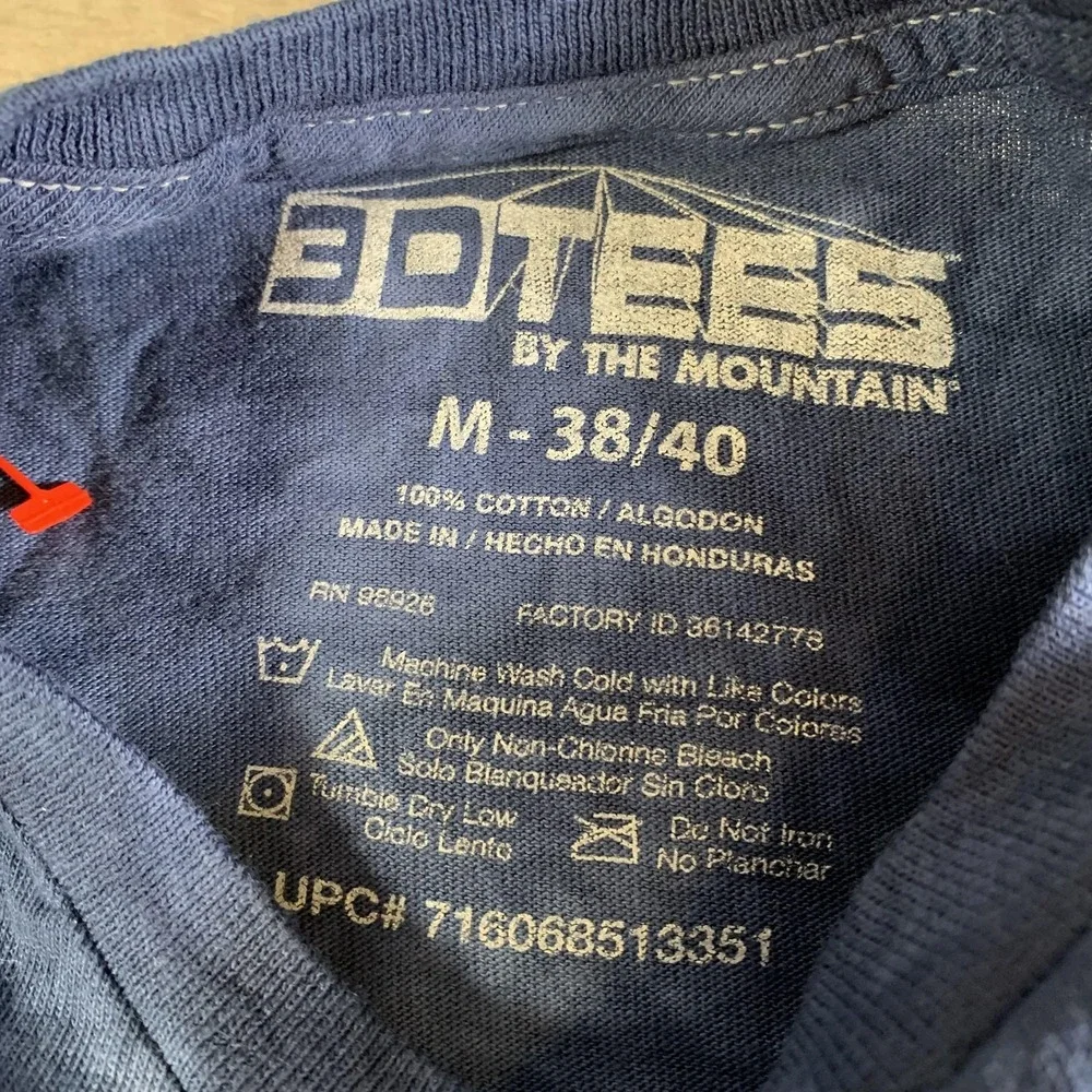 3DTEES By The Mountain Shirt Mens Medium Blue Hump Day Camel Graphic Tee Funny - Picture 4 of 8